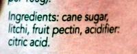 Confiture Litchi Ingredients