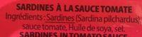 Sardines  La Sauce Tomate Ingredients