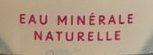 Eau Minerale Ingredients