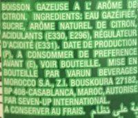 7 Up Lemon & Lime Ingredients