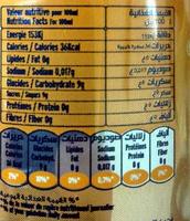 La Petillante Argumes Nutrition Label