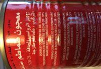 Concentr De Tommate Ingredients