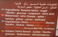 Halawa - Al Durrah Plain 700 G Ingredients