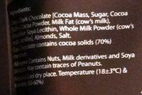 Chocodate Dark Ingredients