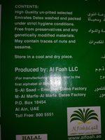 Date Crown Premium Emirates Dates (khalas) 1Kg Ingredients