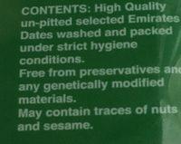 Datteln Lulu Ingredients