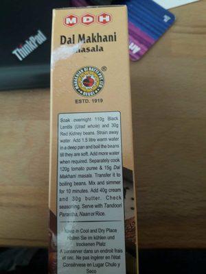 Dal Makhani Masala