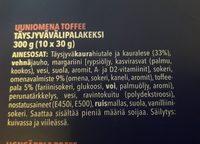 Elovena 10X30G Uuniomena-toffee Vlipalakeksi Ingredients