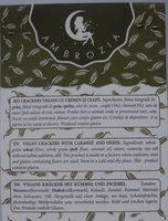 Ambrozia Crackers Vegani Cu Chimen Si Ceapa Ingredients