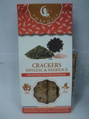 Ambrozia Crackers Vegani Cu Seminte De Dovleac Si Negrilica