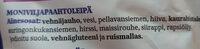 Taika Ohut Moniviljapaahtoleip Ingredients