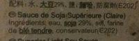 Superior Light Soy Sauce Ingredients