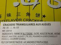 Crackers Triangulaires Aux Algues Ingredients