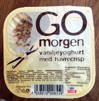 Go Morgen Vaniljeyoghurt Med Havrecrisp