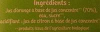 Le Bio Pour Toute La Famille Orange Ingredients