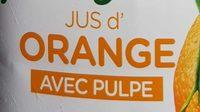 100% Pur Jus D'Orange Avec Pulpe Ingredients