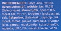 Coop Dagens Pasta Med Lax & Dill Ingredients