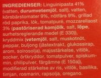 Coop Dagens Pasta Bolognese Ingredients