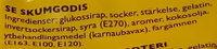 Ahlgrens Bilar Modell A16 Ingredients