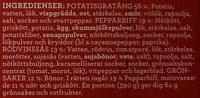 Findus Dagens Pepparbiff Ingredients