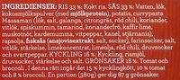 Findus Dagens Thai Kyckling Med Kokosmjlk Ingredients