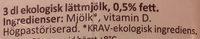 Arla Ko Ekologisk Lttmjlk Ingredients