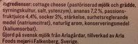KESO Cottage Cheese Frukt Ananas & Passionsfrukt Ingredients