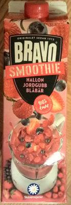 Bravo Smoothie Hallon, Jordgubb & Blbr