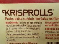 Krisprolls - Crales Et Fibres Ingredients