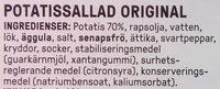 Rydbergs Potatissallad Original Ingredients