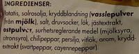 OLW Heta Hitschips Ingredients