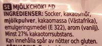 Coop X-tra Mjlkchoklad Ingredients