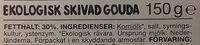 Garant Ekologisk Skivad Gouda Ingredients