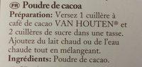 Poudre De Cacao Ingredients