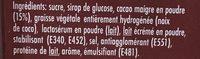 Chocolate Drink Ingredients
