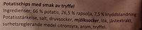 Grdschips Tryffel Ingredients