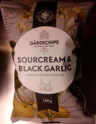 Grdschips Sourcream & Black Garlic