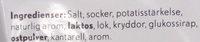 Kantarell Dippmix Ingredients