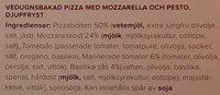 Paolos Vedugnsbakad Pizza Pesto Mozzarella E Pesto Ingredients