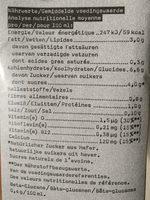Oatly Haver Avoine Barista Edition Nutrition Label