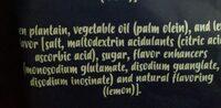 Plantain Chips Ingredients
