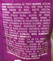 ROLES BIMBO Ingredients