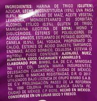 ROLES BIMBO Ingredients