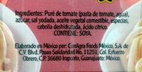Salsa De Tomate Para Pasta Tradicional Ingredients