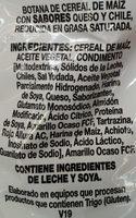 Cheetos Torciditos Ingredients