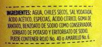 Guacamaya Tradicional Ingredients