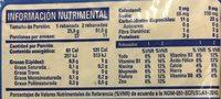 PAN CERO CERO BIMBO Nutrition Label
