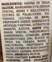 CUERNITOS REBANADOS TA ROSA Ingredients