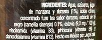 Fuzetea T Negro Sabor Durazno Ingredients