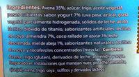 Crujinola Yougurt Ingredients